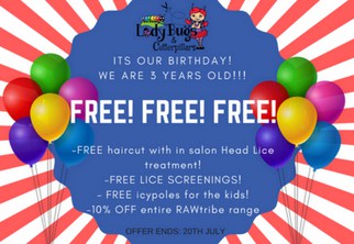 ladybuys and cutterpillars 3rd birthday specials