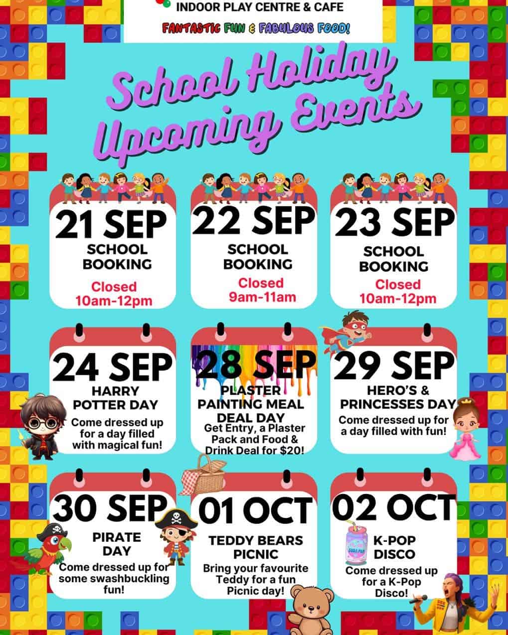 playshack school holidays